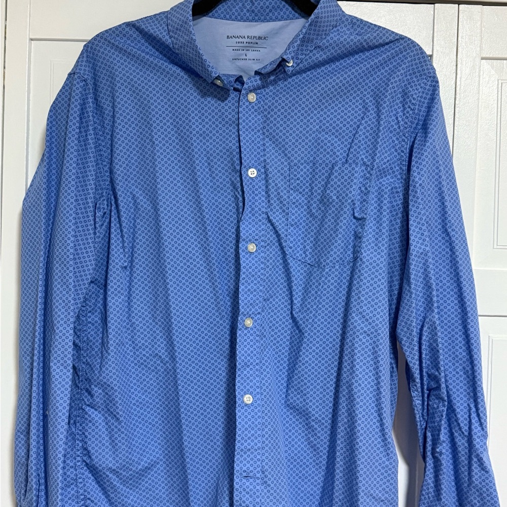 Banana Republic Men's Blue Shirt